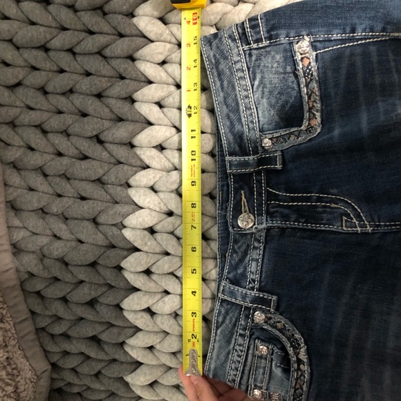 Miss me Stretch Cropped jeans size 28 - Picture 8 of 10